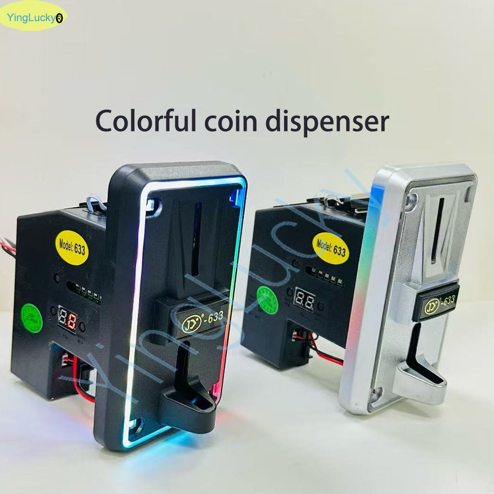 Arcade Ticket Machine - Colorful LED Multi Coin Acceptor Coin