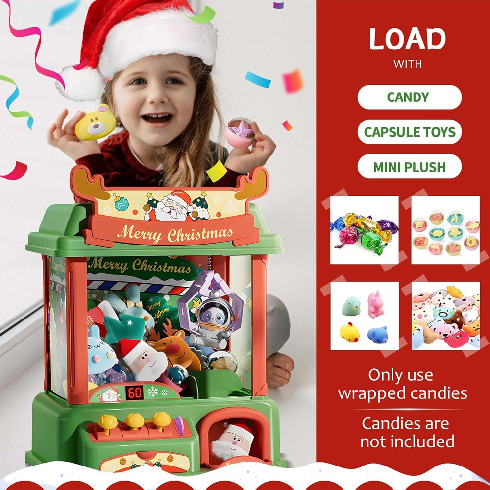 Christmas Claw Machine For Kid - огляд і ціна Arcade Games Vending