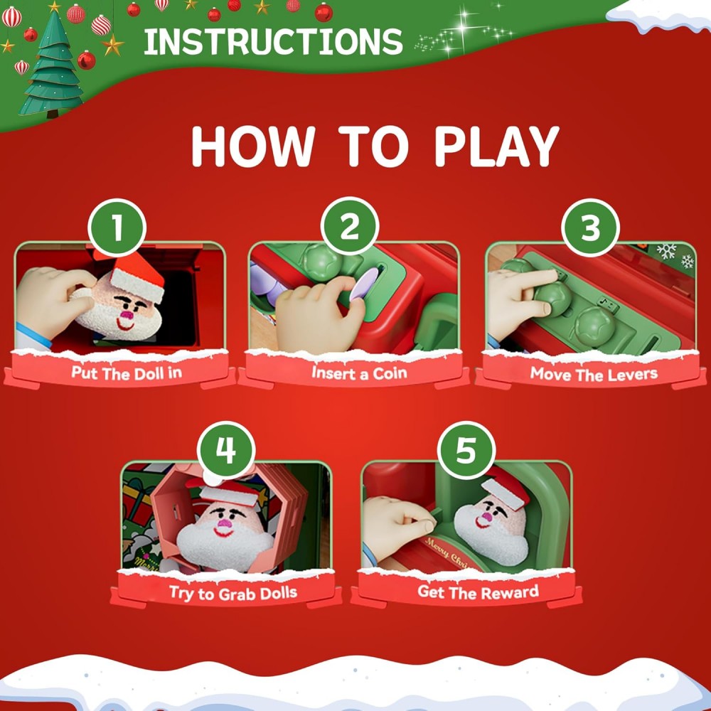 Christmas Claw Machine For Kid - огляд і ціна Arcade Games Vending