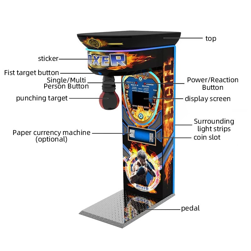 Custom Coin Operated Boxing Pu - огляд і ціна Arcade Game Coin