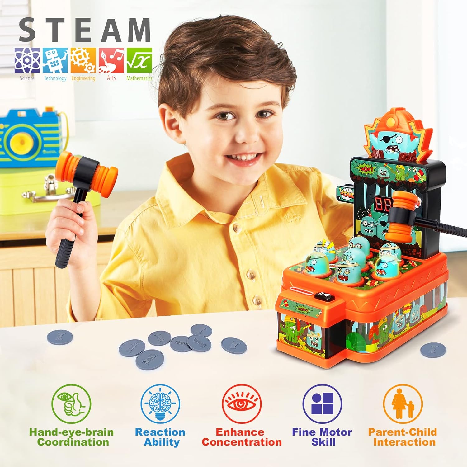 Arcade Game Toys Whack Game Mo - огляд і ціна Whack A Mole Arcade