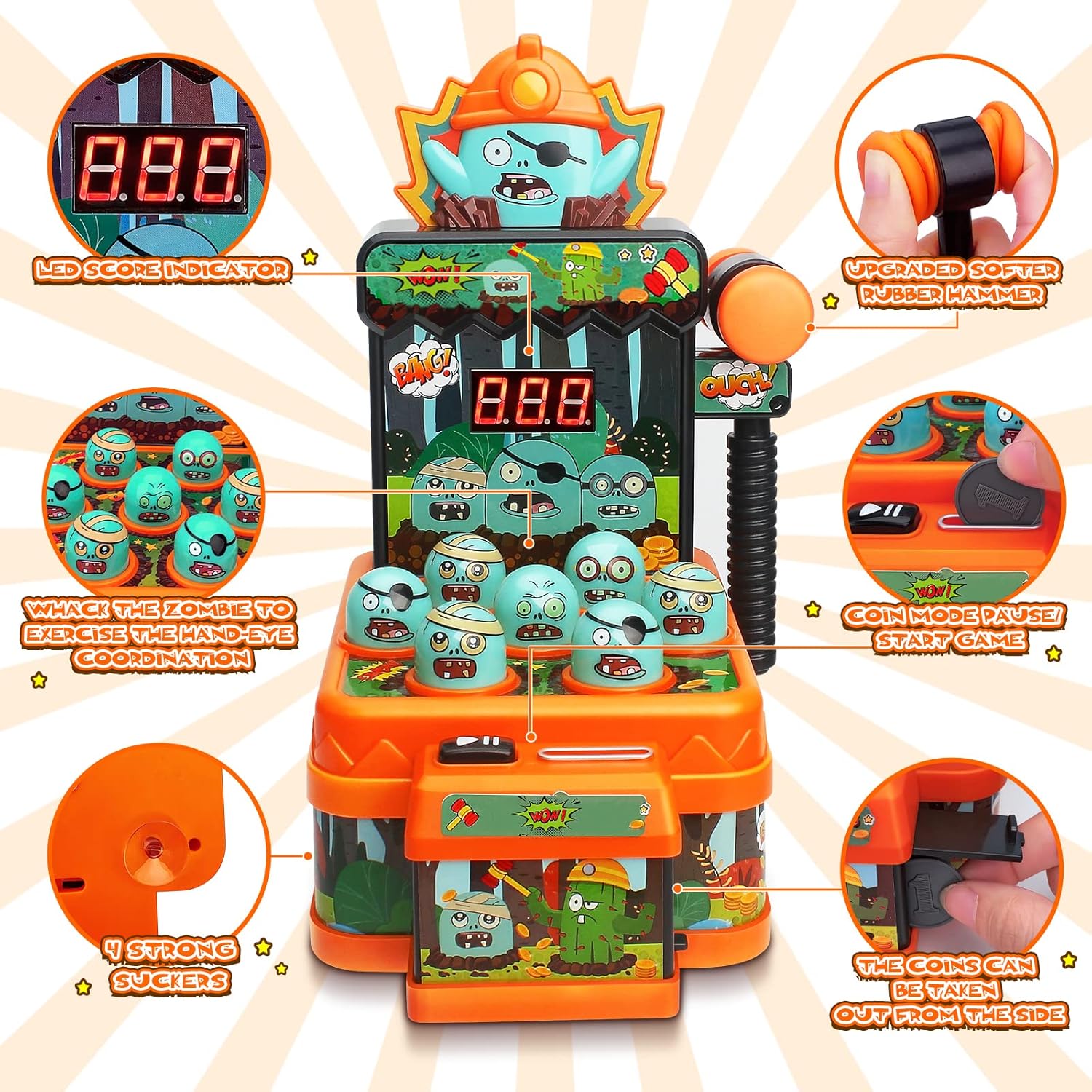 Arcade Game Toys Whack Game Mo - огляд і ціна Whack A Mole Arcade