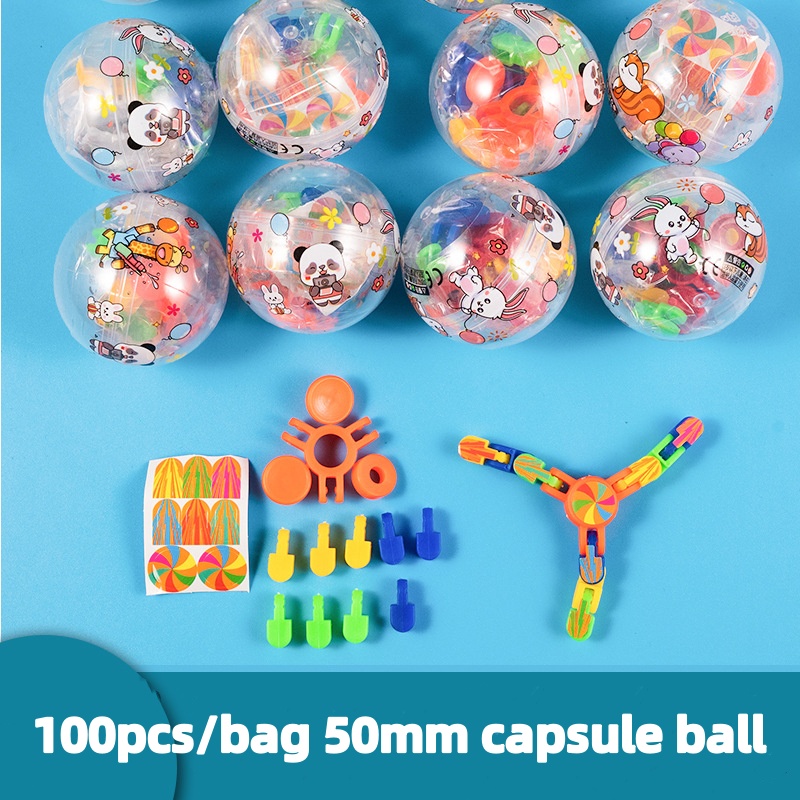 100pcs/bag 50mm capsule ball m - огляд і ціна Prize Capsule Toy Machine