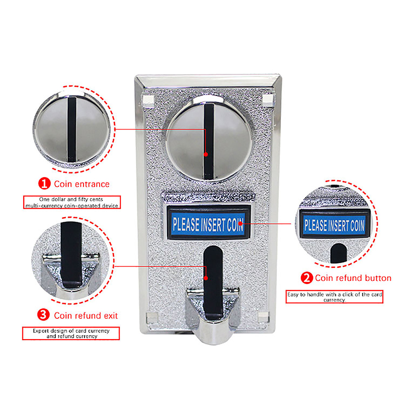 1Pc 616 Multi Coin Slot Accept - огляд і ціна Arcade Ticket Machine