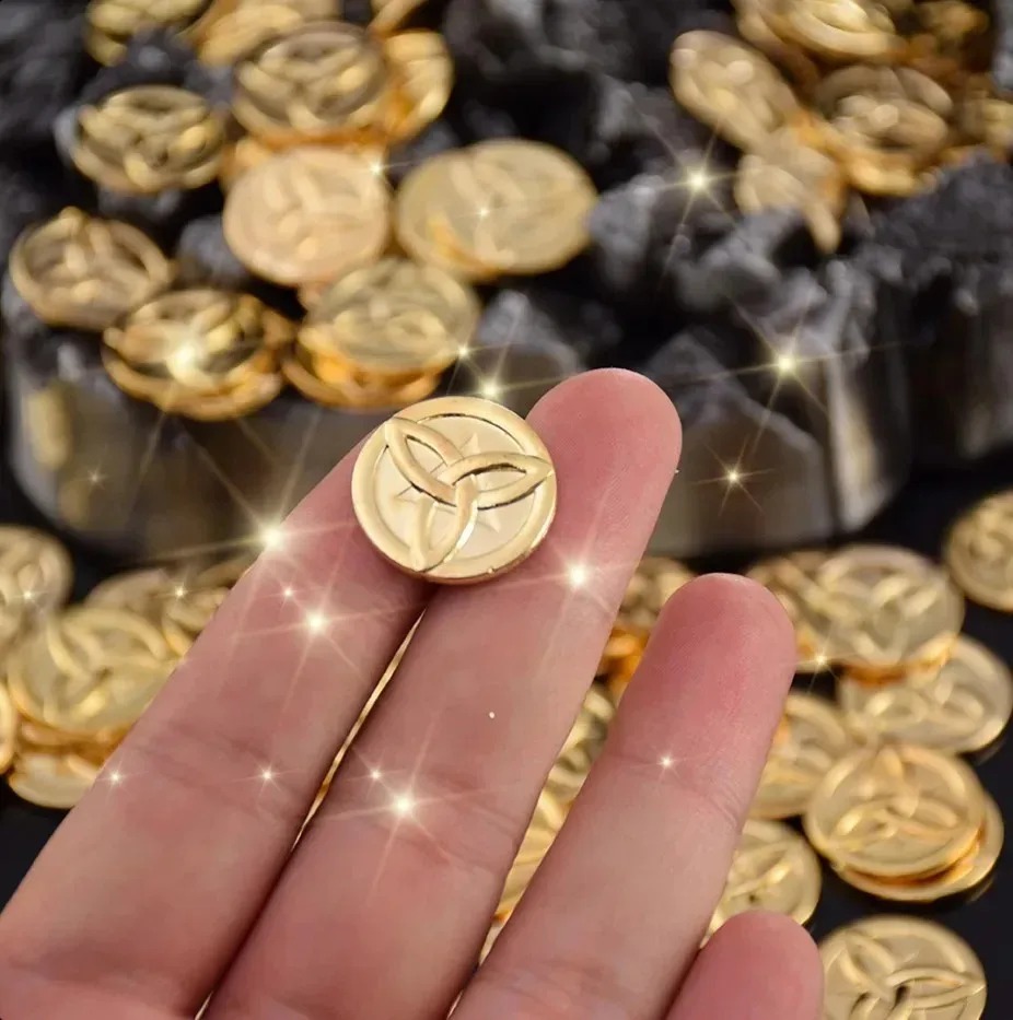 10Pcs Genshin Impact Zinc Allo - огляд і ціна Arcade Game Coin